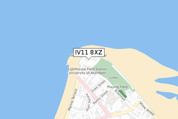 IV11 8XZ map - large scale - OS Open Zoomstack (Ordnance Survey)