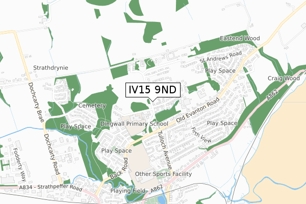 IV15 9ND map - small scale - OS Open Zoomstack (Ordnance Survey) IV15 9ND map - small scale - OS Open Zoomstack (Ordnance Survey)