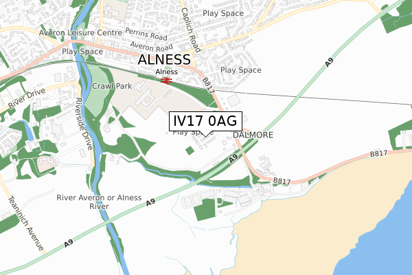 IV17 0AG map - small scale - OS Open Zoomstack (Ordnance Survey) IV17 0AG map - small scale - OS Open Zoomstack (Ordnance Survey)
