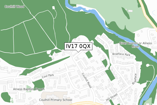 IV17 0QX map - large scale - OS Open Zoomstack (Ordnance Survey) IV17 0QX map - large scale - OS Open Zoomstack (Ordnance Survey)