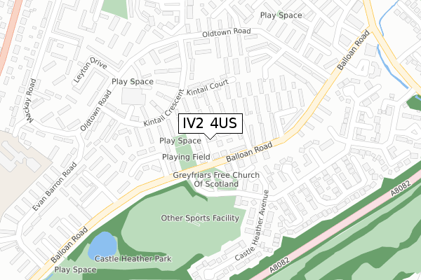 IV2 4US map - large scale - OS Open Zoomstack (Ordnance Survey)