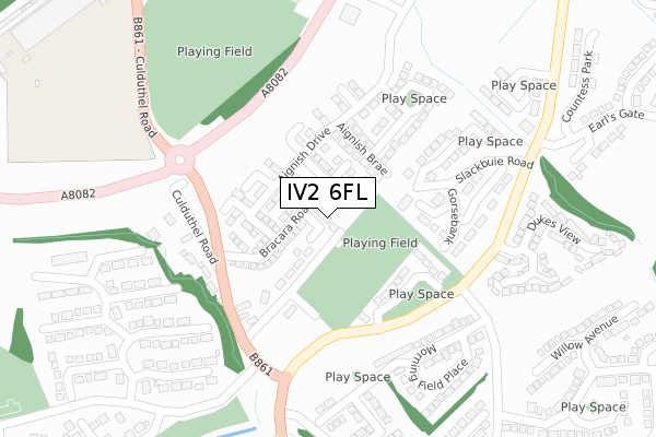 IV2 6FL map - large scale - OS Open Zoomstack (Ordnance Survey) IV2 6FL map - large scale - OS Open Zoomstack (Ordnance Survey)