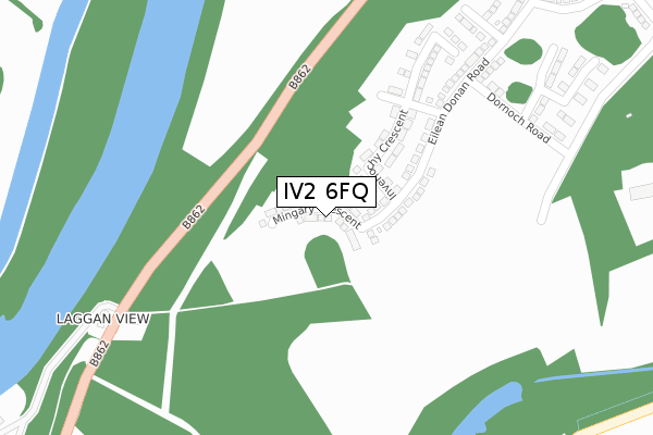 IV2 6FQ map - large scale - OS Open Zoomstack (Ordnance Survey) IV2 6FQ map - large scale - OS Open Zoomstack (Ordnance Survey)