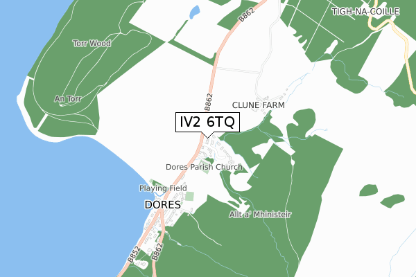 IV2 6TQ map - small scale - OS Open Zoomstack (Ordnance Survey) IV2 6TQ map - small scale - OS Open Zoomstack (Ordnance Survey)