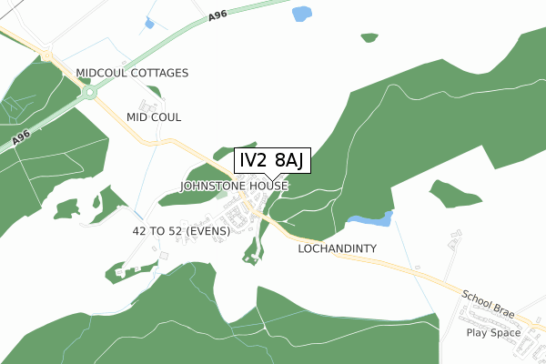 IV2 8AJ map - small scale - OS Open Zoomstack (Ordnance Survey) IV2 8AJ map - small scale - OS Open Zoomstack (Ordnance Survey)