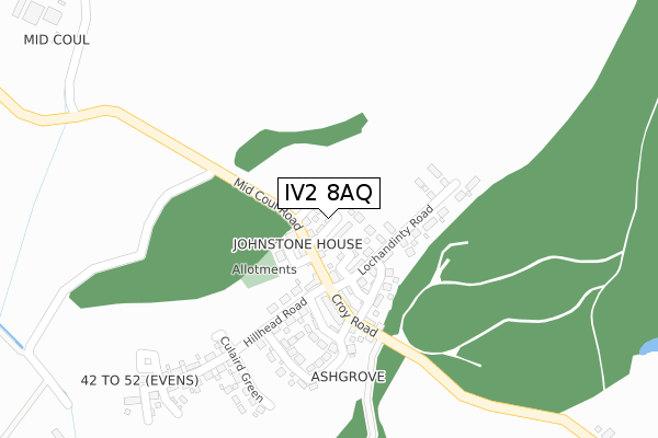 IV2 8AQ map - large scale - OS Open Zoomstack (Ordnance Survey) IV2 8AQ map - large scale - OS Open Zoomstack (Ordnance Survey)