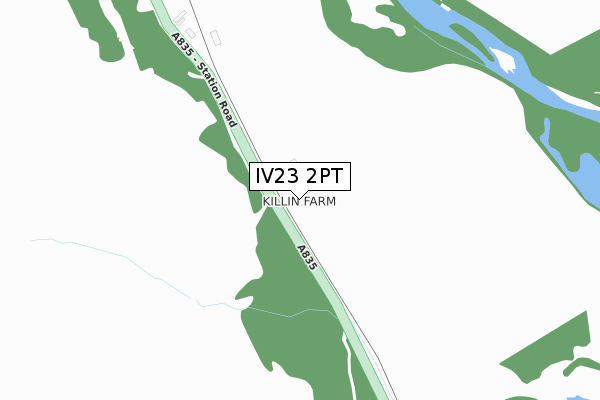 IV23 2PT map - large scale - OS Open Zoomstack (Ordnance Survey)