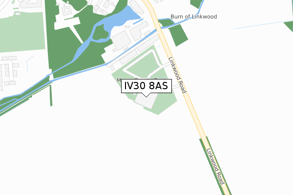 IV30 8AS map - large scale - OS Open Zoomstack (Ordnance Survey)