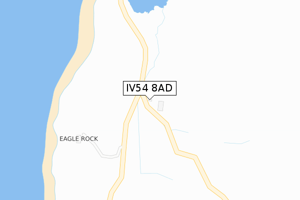 IV54 8AD map - large scale - OS Open Zoomstack (Ordnance Survey)