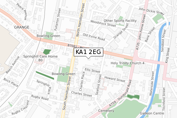 KA1 2EG map - large scale - OS Open Zoomstack (Ordnance Survey) KA1 2EG map - large scale - OS Open Zoomstack (Ordnance Survey)