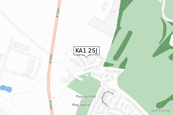 KA1 2SJ map - large scale - OS Open Zoomstack (Ordnance Survey) KA1 2SJ map - large scale - OS Open Zoomstack (Ordnance Survey)