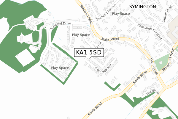 KA1 5SD map - large scale - OS Open Zoomstack (Ordnance Survey)