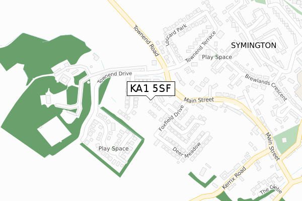 KA1 5SF map - large scale - OS Open Zoomstack (Ordnance Survey)