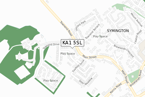 KA1 5SL map - large scale - OS Open Zoomstack (Ordnance Survey)