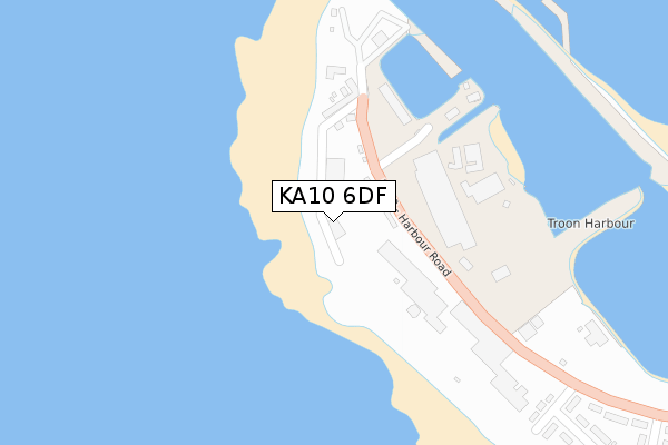 KA10 6DF map - large scale - OS Open Zoomstack (Ordnance Survey) KA10 6DF map - large scale - OS Open Zoomstack (Ordnance Survey)