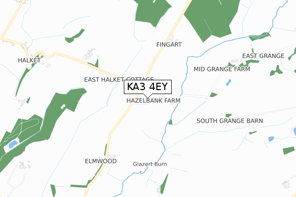 KA3 4EY map - small scale - OS Open Zoomstack (Ordnance Survey)