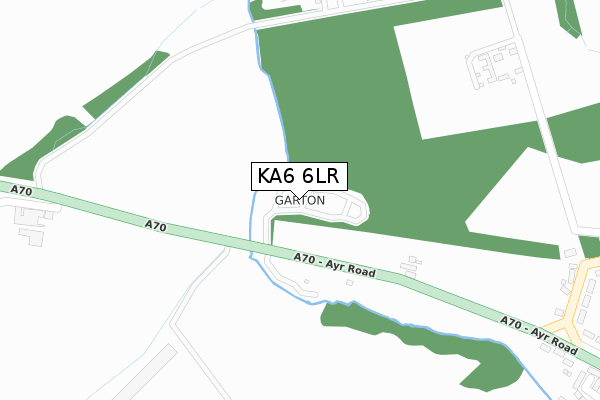 KA6 6LR map - large scale - OS Open Zoomstack (Ordnance Survey)