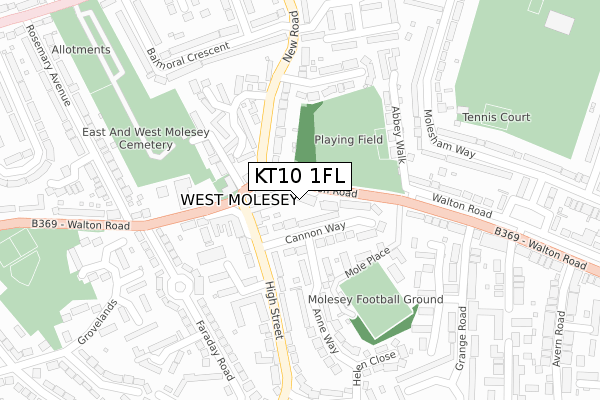 KT10 1FL map - large scale - OS Open Zoomstack (Ordnance Survey) KT10 1FL map - large scale - OS Open Zoomstack (Ordnance Survey)