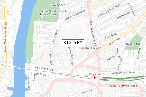 KT2 5FY map - large scale - OS Open Zoomstack (Ordnance Survey) KT2 5FY map - large scale - OS Open Zoomstack (Ordnance Survey)