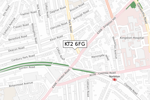 KT2 6FG map - large scale - OS Open Zoomstack (Ordnance Survey) KT2 6FG map - large scale - OS Open Zoomstack (Ordnance Survey)