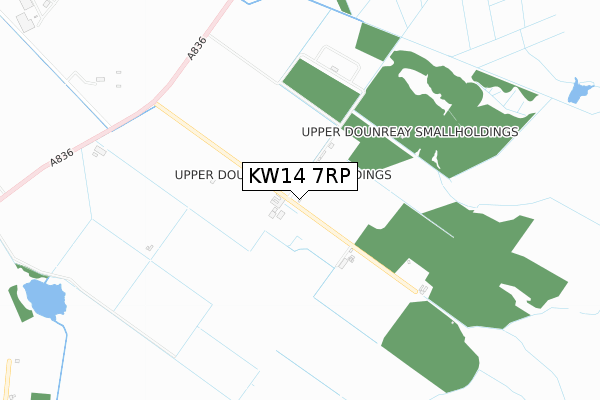 KW14 7RP map - small scale - OS Open Zoomstack (Ordnance Survey)