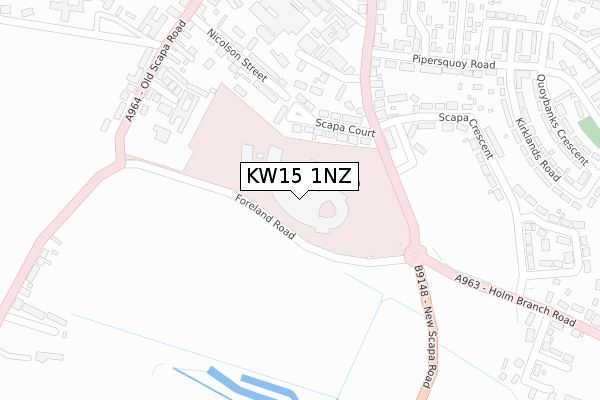 KW15 1NZ map - large scale - OS Open Zoomstack (Ordnance Survey) KW15 1NZ map - large scale - OS Open Zoomstack (Ordnance Survey)