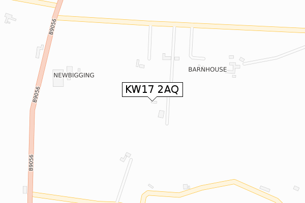 KW17 2AQ map - large scale - OS Open Zoomstack (Ordnance Survey)