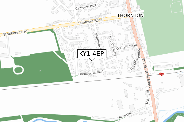 KY1 4EP map - large scale - OS Open Zoomstack (Ordnance Survey)