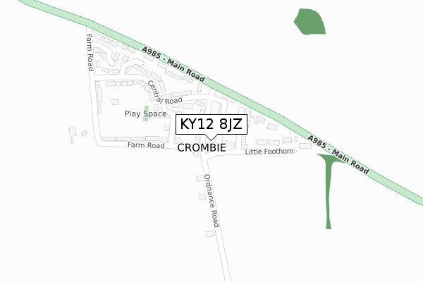 KY12 8JZ map - large scale - OS Open Zoomstack (Ordnance Survey) KY12 8JZ map - large scale - OS Open Zoomstack (Ordnance Survey)