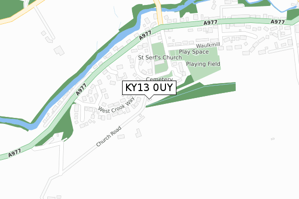 KY13 0UY map - large scale - OS Open Zoomstack (Ordnance Survey) KY13 0UY map - large scale - OS Open Zoomstack (Ordnance Survey)