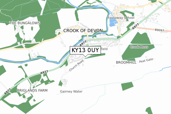 KY13 0UY map - small scale - OS Open Zoomstack (Ordnance Survey) KY13 0UY map - small scale - OS Open Zoomstack (Ordnance Survey)