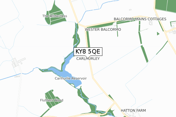 KY8 5QE map - small scale - OS Open Zoomstack (Ordnance Survey) KY8 5QE map - small scale - OS Open Zoomstack (Ordnance Survey)