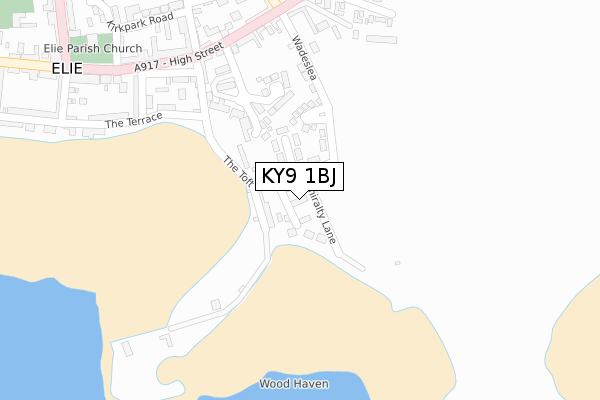 KY9 1BJ map - large scale - OS Open Zoomstack (Ordnance Survey)