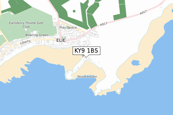 KY9 1BS map - small scale - OS Open Zoomstack (Ordnance Survey)