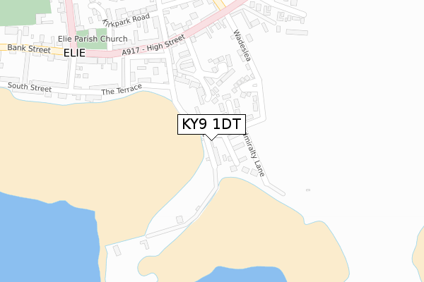 KY9 1DT map - large scale - OS Open Zoomstack (Ordnance Survey)