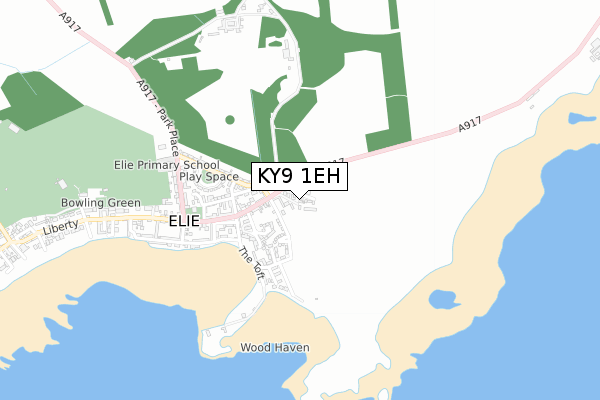 KY9 1EH map - small scale - OS Open Zoomstack (Ordnance Survey)