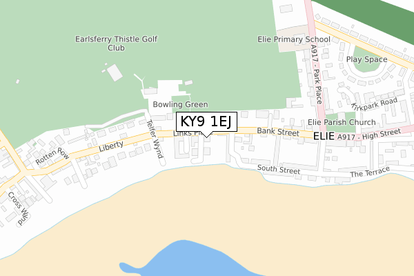KY9 1EJ map - large scale - OS Open Zoomstack (Ordnance Survey)