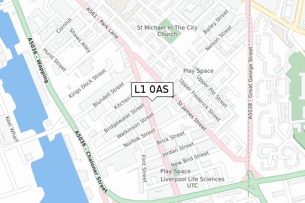 L1 0AS map - large scale - OS Open Zoomstack (Ordnance Survey)