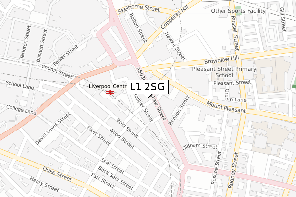 L1 2SG map - large scale - OS Open Zoomstack (Ordnance Survey) L1 2SG map - large scale - OS Open Zoomstack (Ordnance Survey)