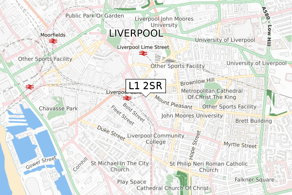 L1 2SR map - small scale - OS Open Zoomstack (Ordnance Survey) L1 2SR map - small scale - OS Open Zoomstack (Ordnance Survey)