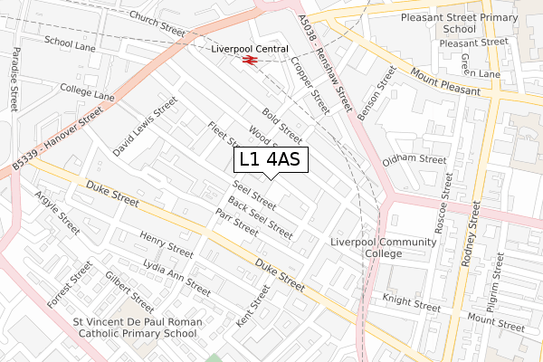 L1 4AS map - large scale - OS Open Zoomstack (Ordnance Survey)