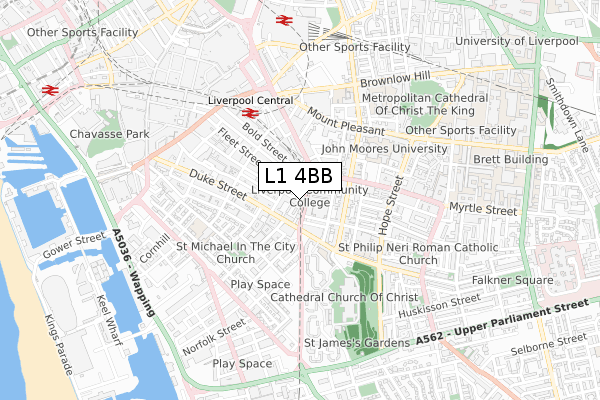 L1 4BB map - small scale - OS Open Zoomstack (Ordnance Survey) L1 4BB map - small scale - OS Open Zoomstack (Ordnance Survey)