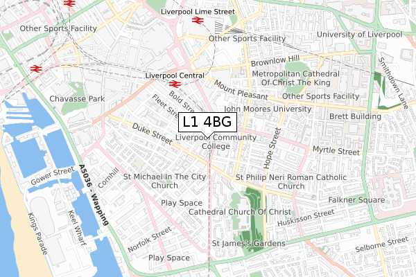 L1 4BG map - small scale - OS Open Zoomstack (Ordnance Survey) L1 4BG map - small scale - OS Open Zoomstack (Ordnance Survey)