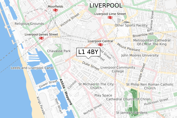 L1 4BY map - small scale - OS Open Zoomstack (Ordnance Survey) L1 4BY map - small scale - OS Open Zoomstack (Ordnance Survey)