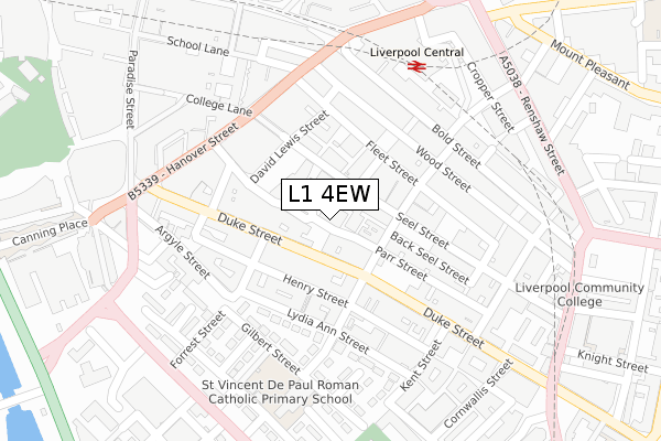 L1 4EW map - large scale - OS Open Zoomstack (Ordnance Survey) L1 4EW map - large scale - OS Open Zoomstack (Ordnance Survey)