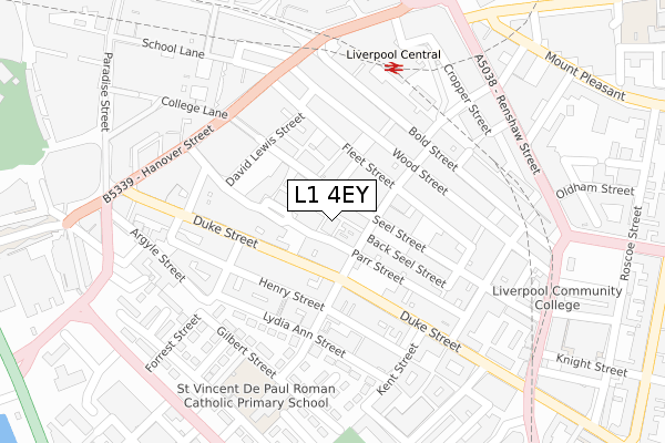 L1 4EY map - large scale - OS Open Zoomstack (Ordnance Survey) L1 4EY map - large scale - OS Open Zoomstack (Ordnance Survey)