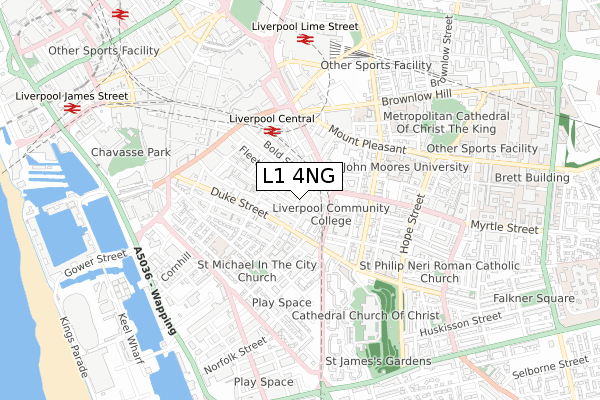 L1 4NG map - small scale - OS Open Zoomstack (Ordnance Survey) L1 4NG map - small scale - OS Open Zoomstack (Ordnance Survey)