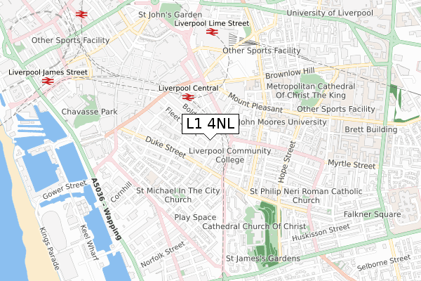 L1 4NL map - small scale - OS Open Zoomstack (Ordnance Survey)