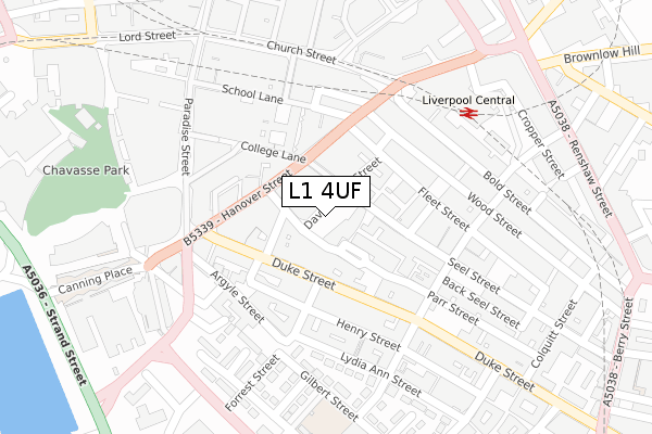 L1 4UF map - large scale - OS Open Zoomstack (Ordnance Survey) L1 4UF map - large scale - OS Open Zoomstack (Ordnance Survey)