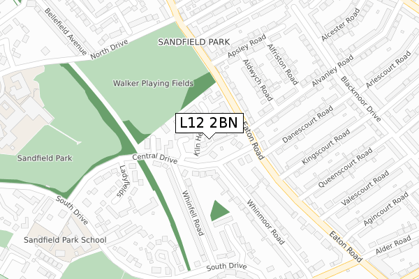 L12 2BN map - large scale - OS Open Zoomstack (Ordnance Survey) L12 2BN map - large scale - OS Open Zoomstack (Ordnance Survey)